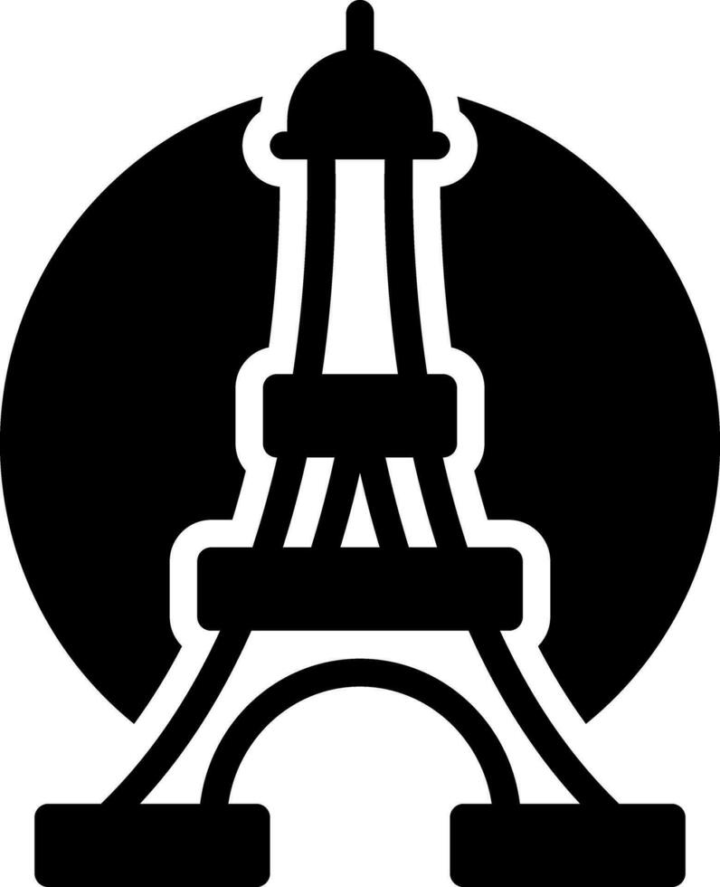 solide icône pour Paris vecteur