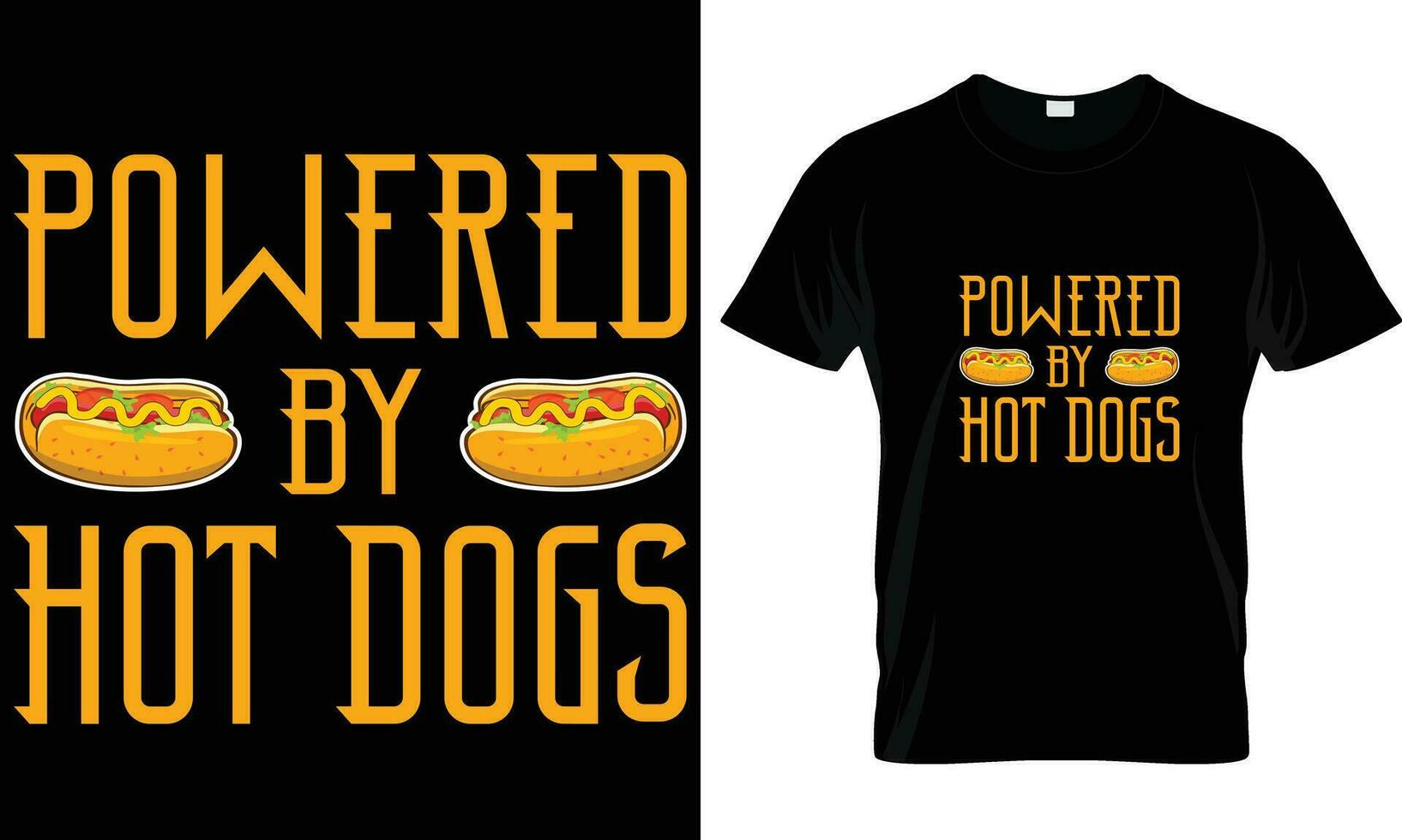 Hot-dog T-shirt conception vecteur graphique.