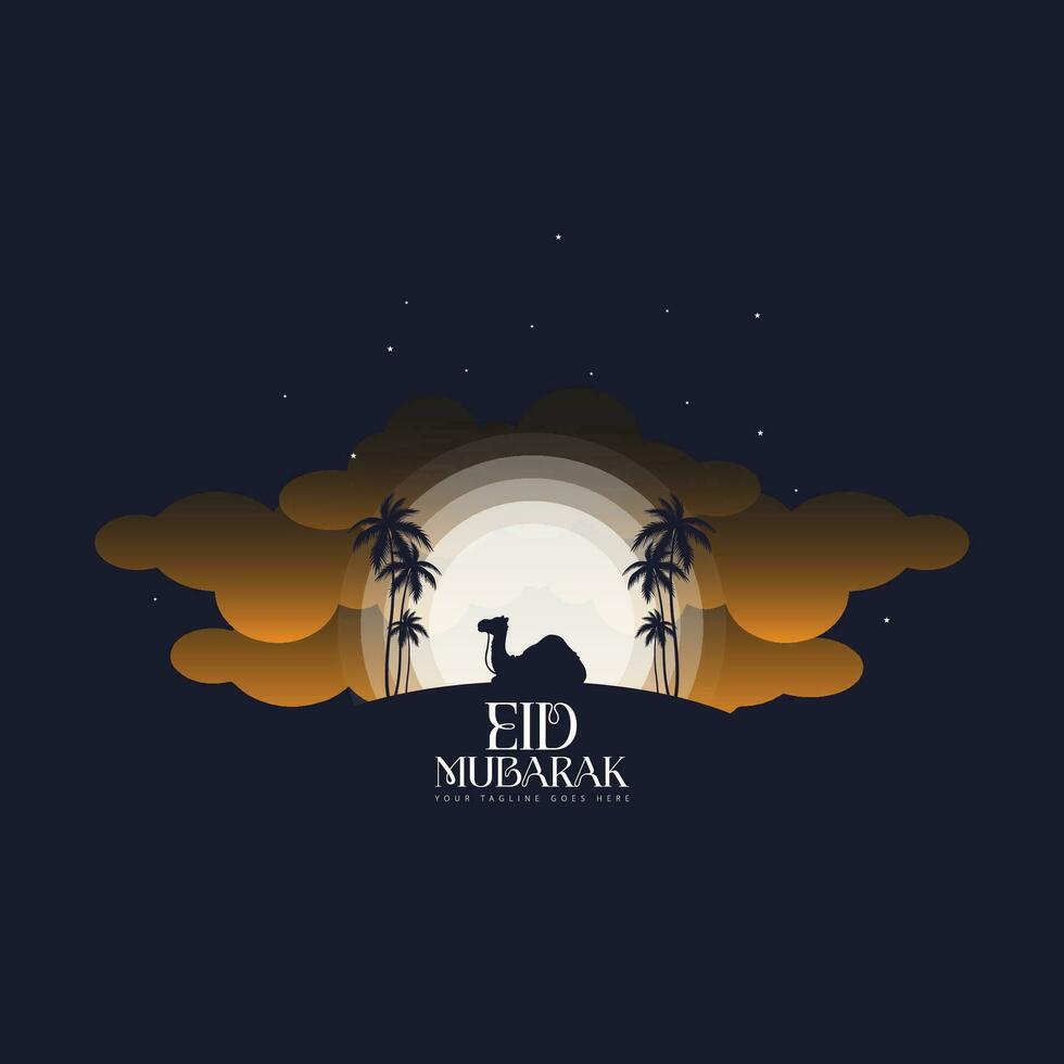 vecteur de logo eid mubarak