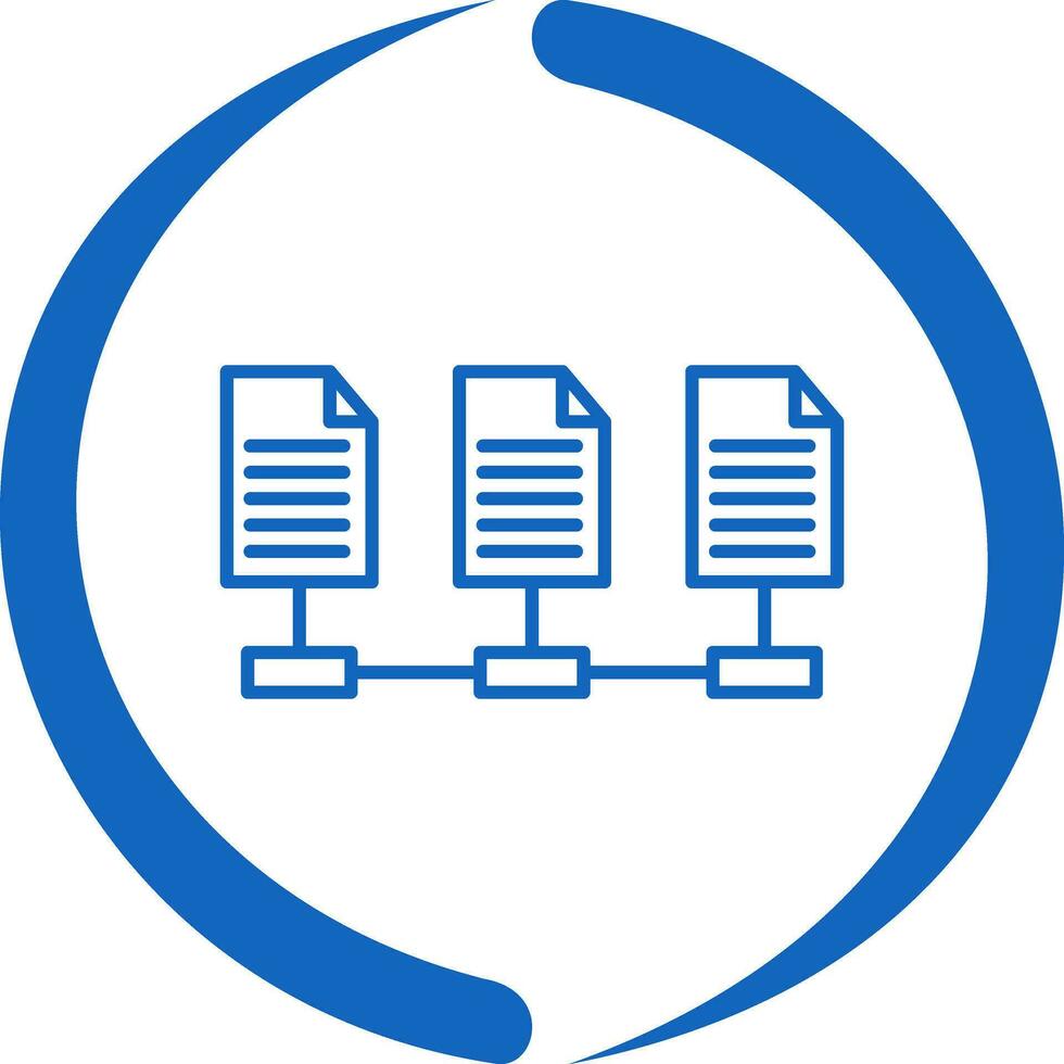 icône de vecteur de fichiers réseau