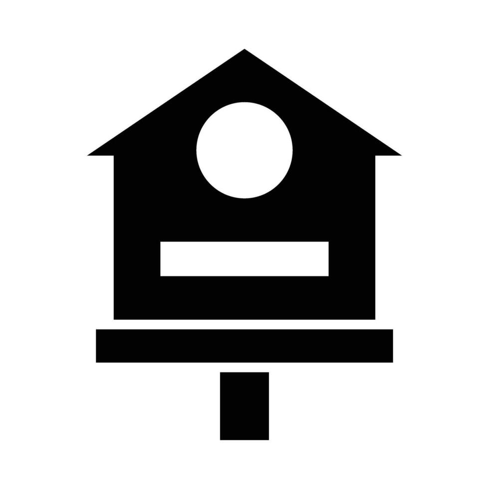 oiseau maison vecteur glyphe icône pour personnel et commercial utiliser.
