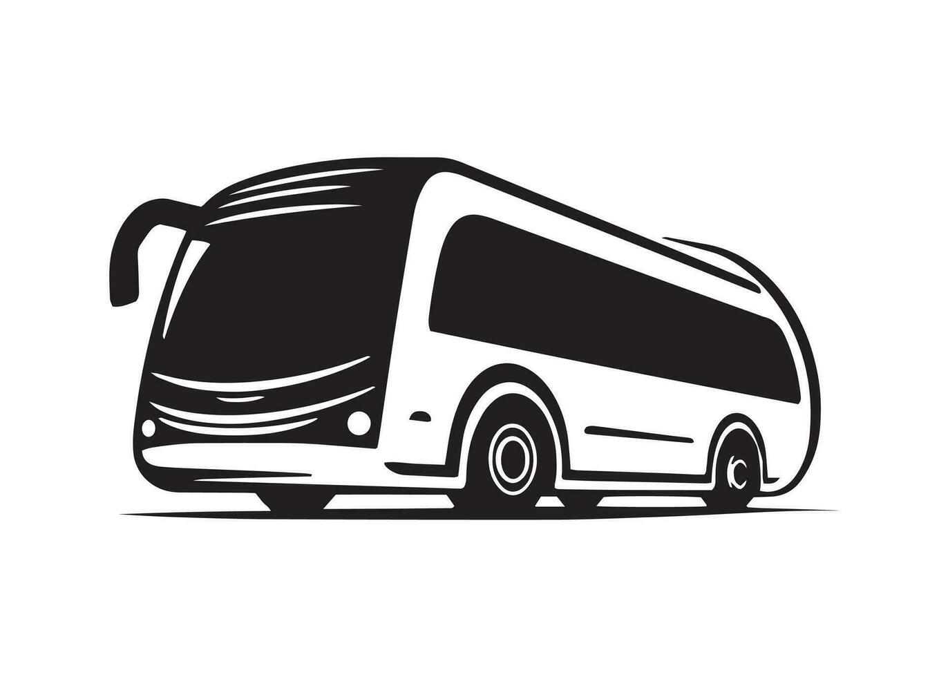 minimal et abstrait logo de autobus icône école autobus vecteur silhouette isolé conception noir autobus