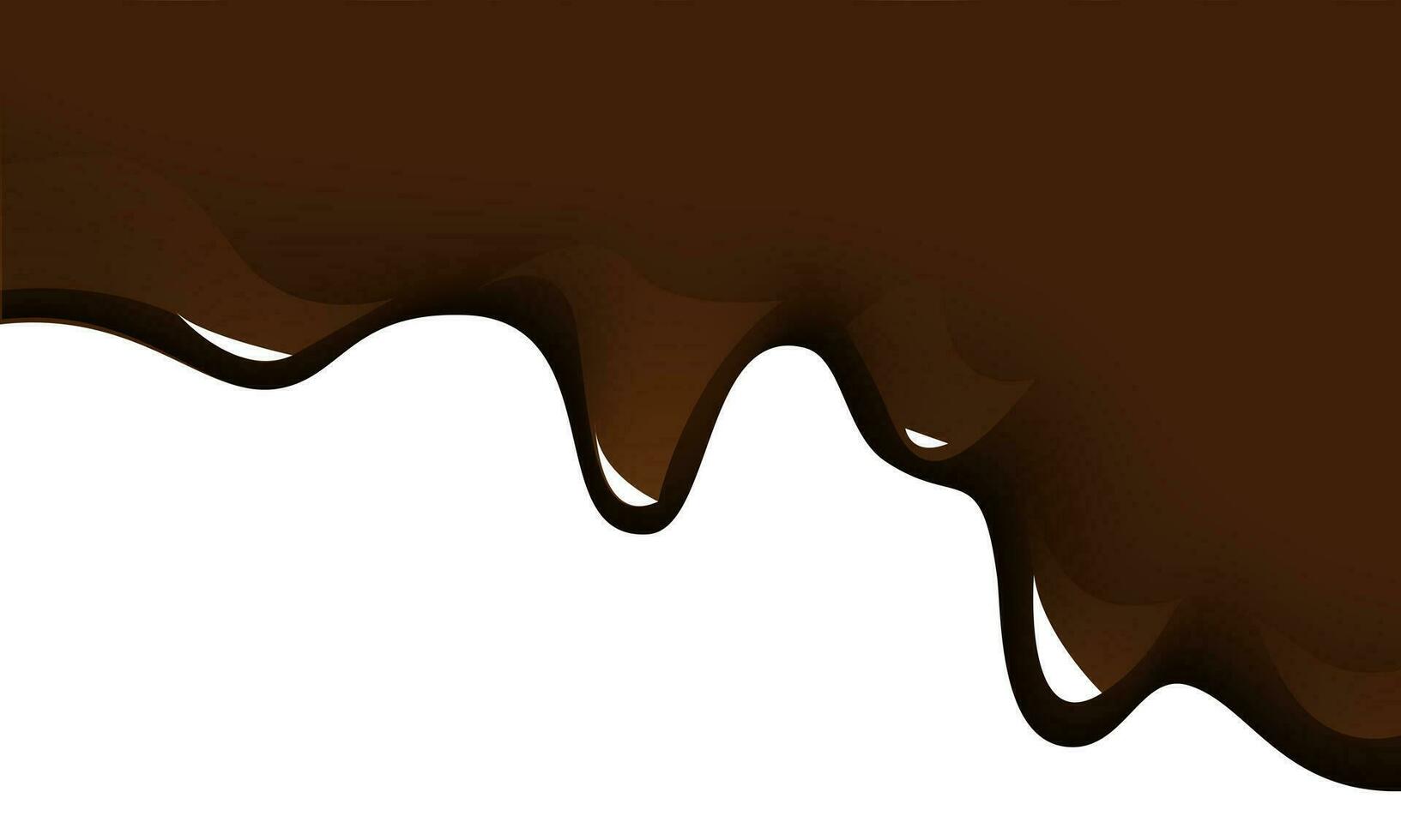 Chocolat liquide sur blanc conception pour bonbons nourriture Contexte vecteur