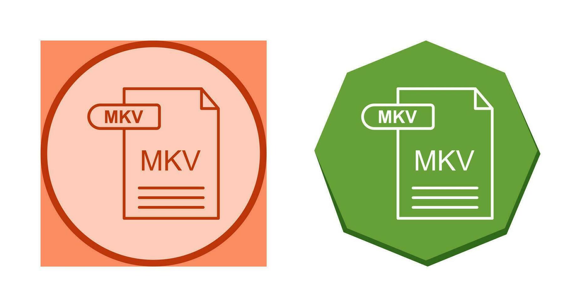 icône de vecteur mkv