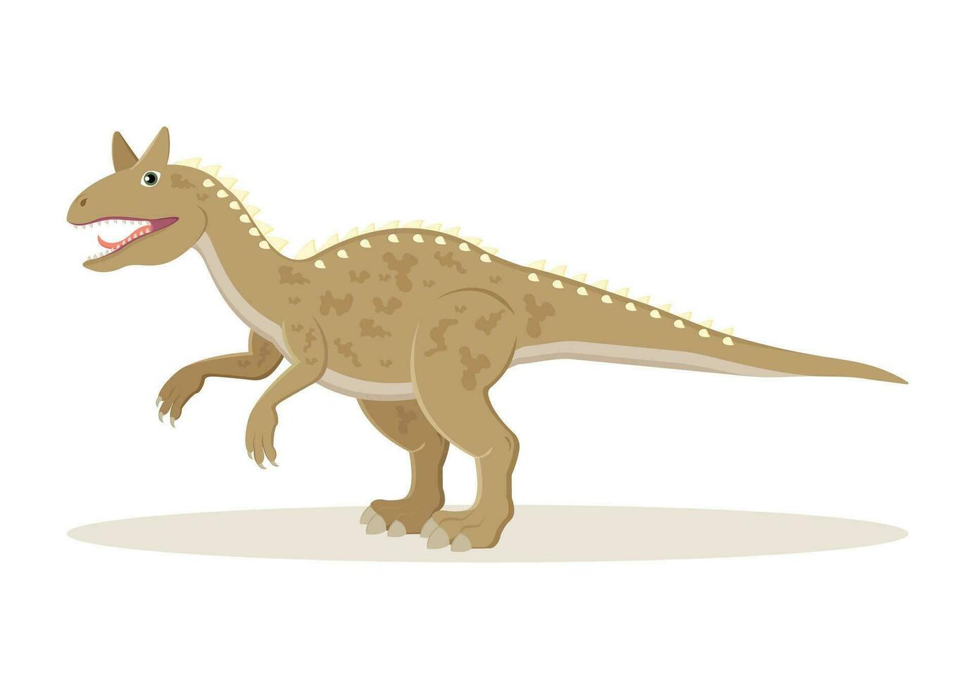carnotaurus dinosaure dessin animé personnage vecteur illustration