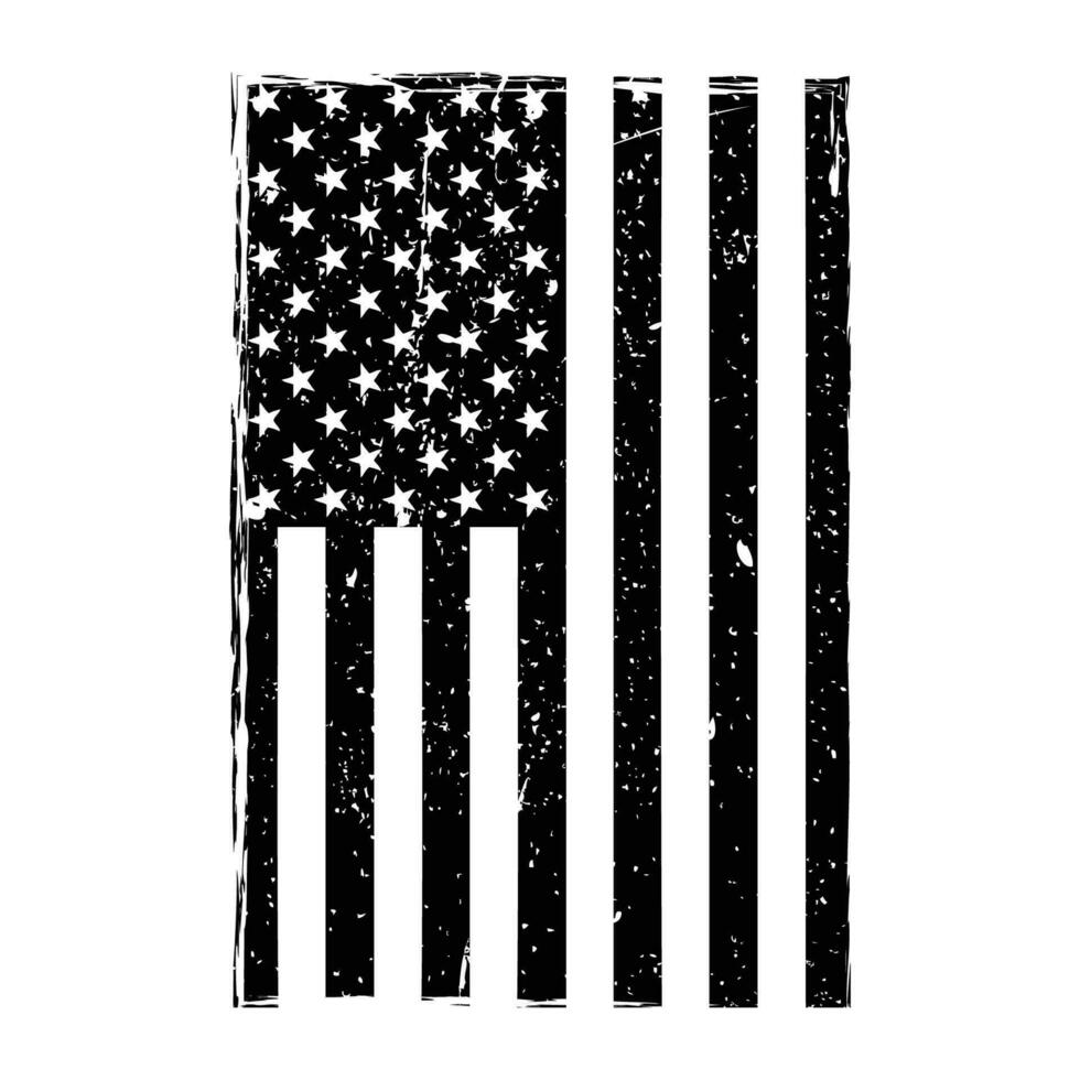 grunge Etats-Unis drapeau américain drapeau avec grunge texture vecteur