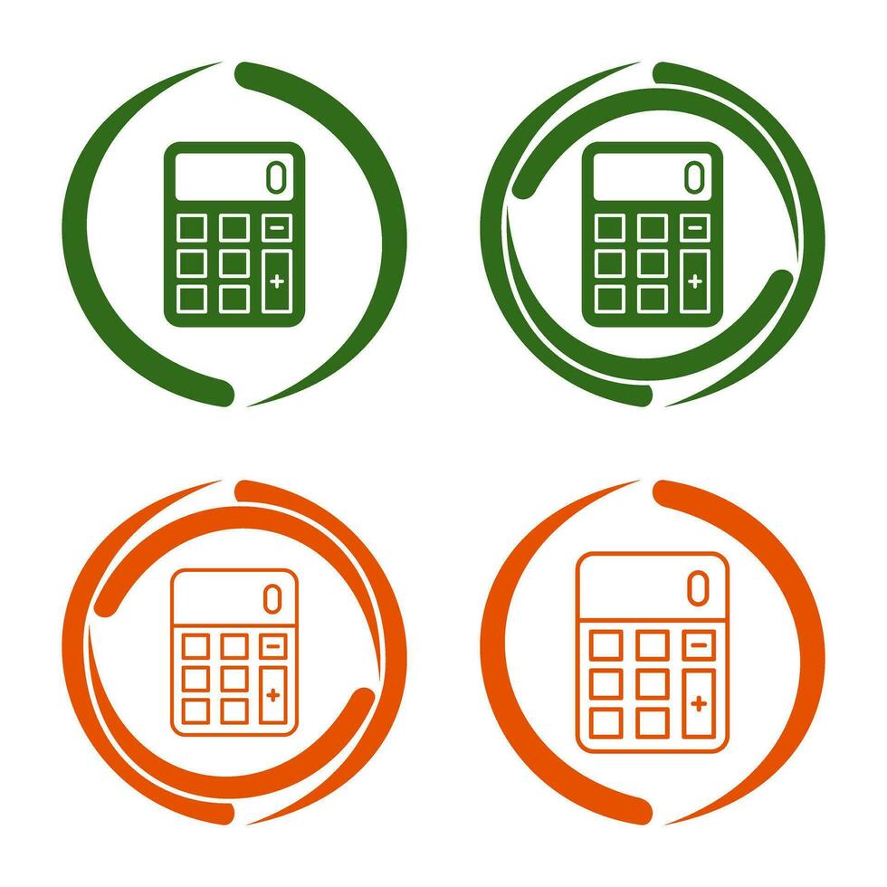 icône de vecteur de calculatrice