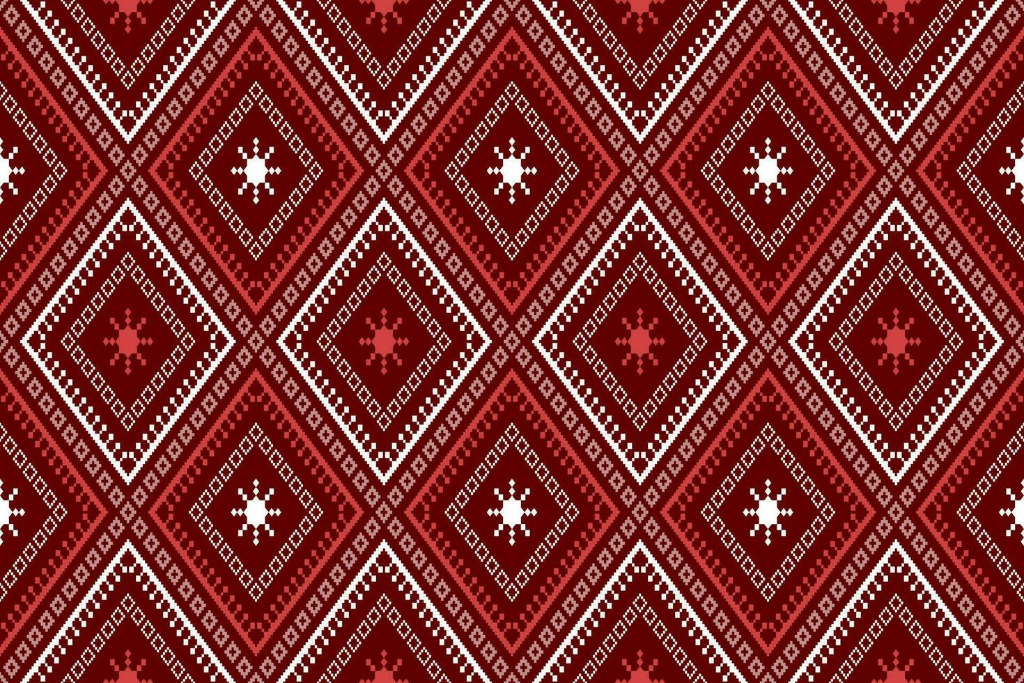 rouge traditionnel ethnique modèle paisley fleur ikat Contexte abstrait aztèque africain indonésien Indien sans couture modèle pour en tissu impression tissu robe tapis rideaux et sarong vecteur