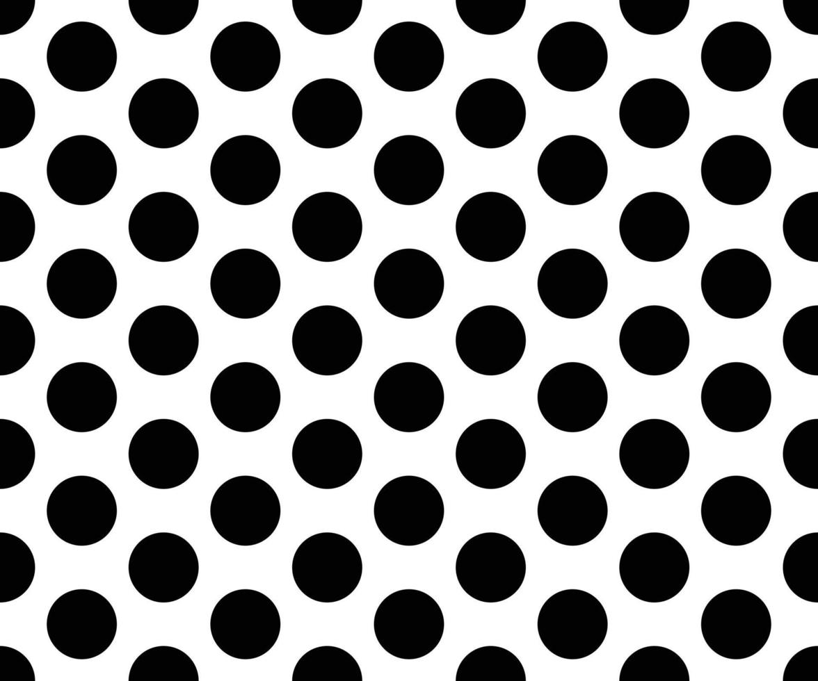 vecteur de fond abstrait motif à pois noir et blanc