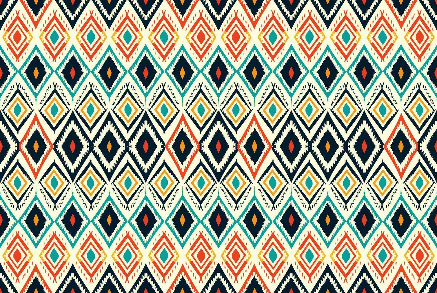 sans couture batik motif, sans couture tribal batik modèle, et sans couture coloré modèle ressembler ethnique bohème, aztèque, et ikat styles.designed pour utilisation dans papier peint, tissu, rideau, tapis, batik broderie vecteur