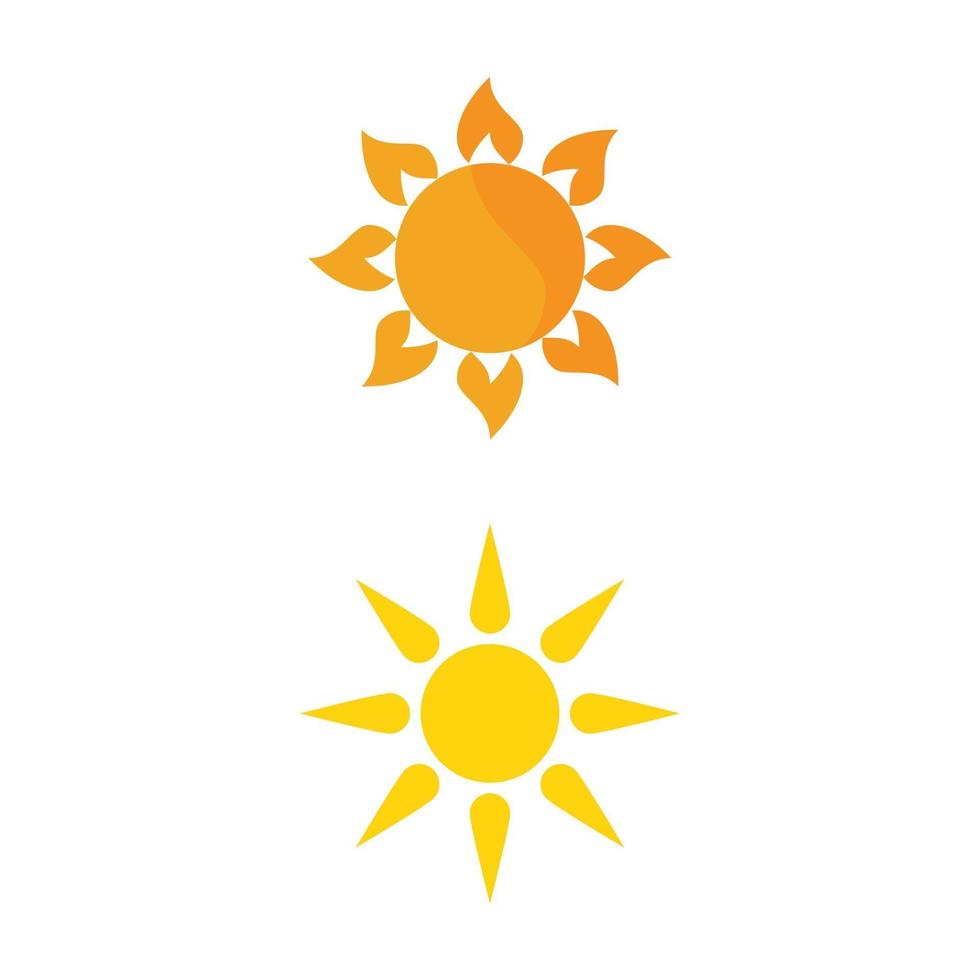 conception de modèle de logo soleil vector illustration icône