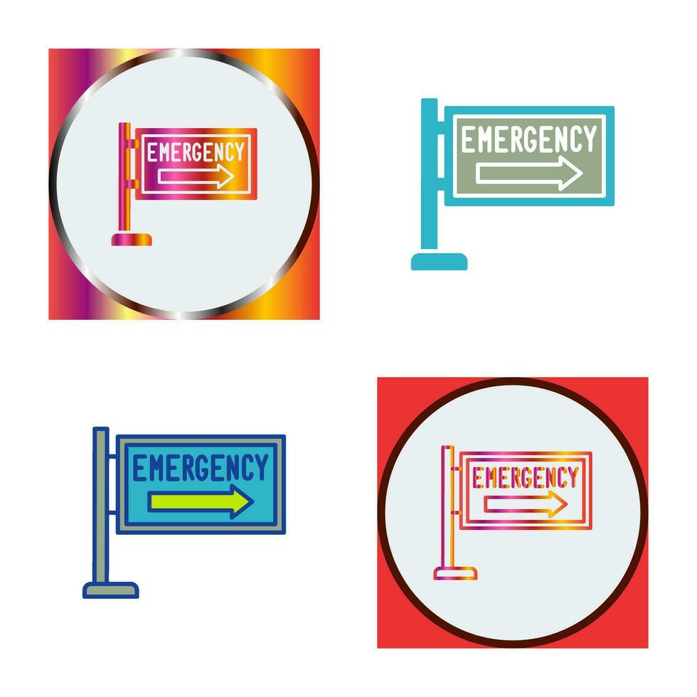 icône de vecteur de signe d'urgence