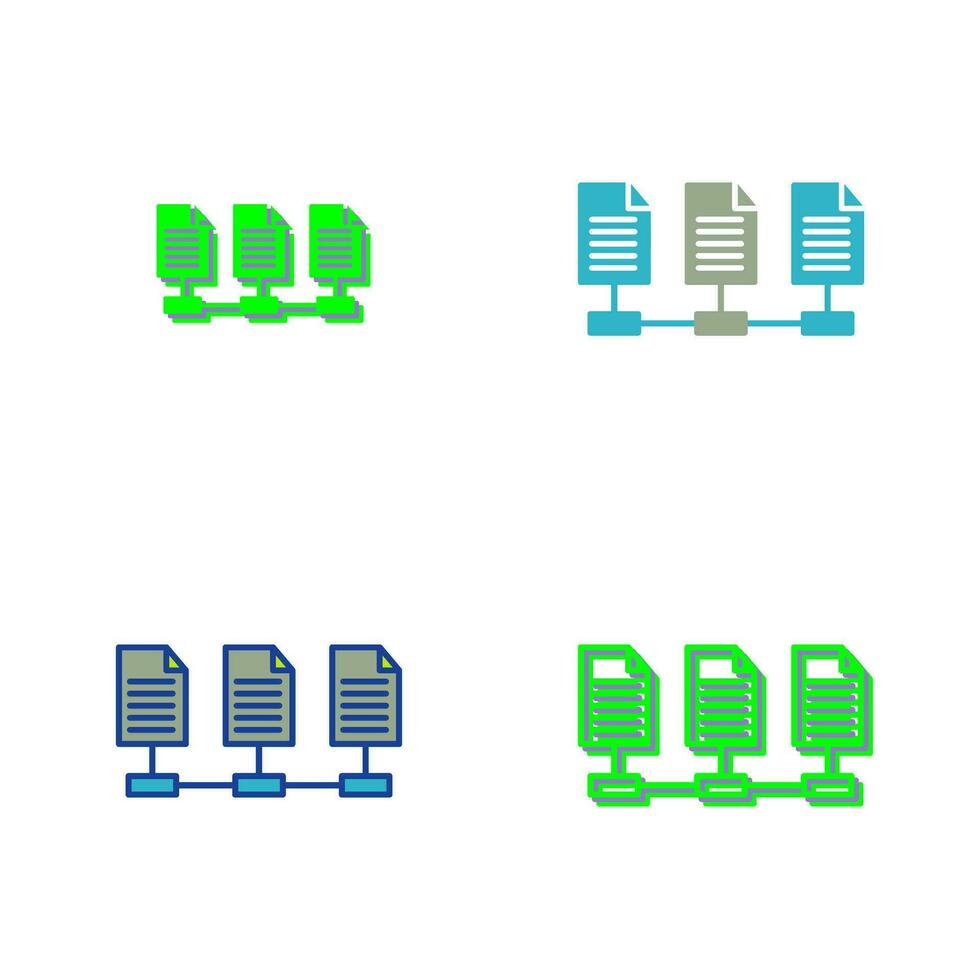 icône de vecteur de fichiers réseau