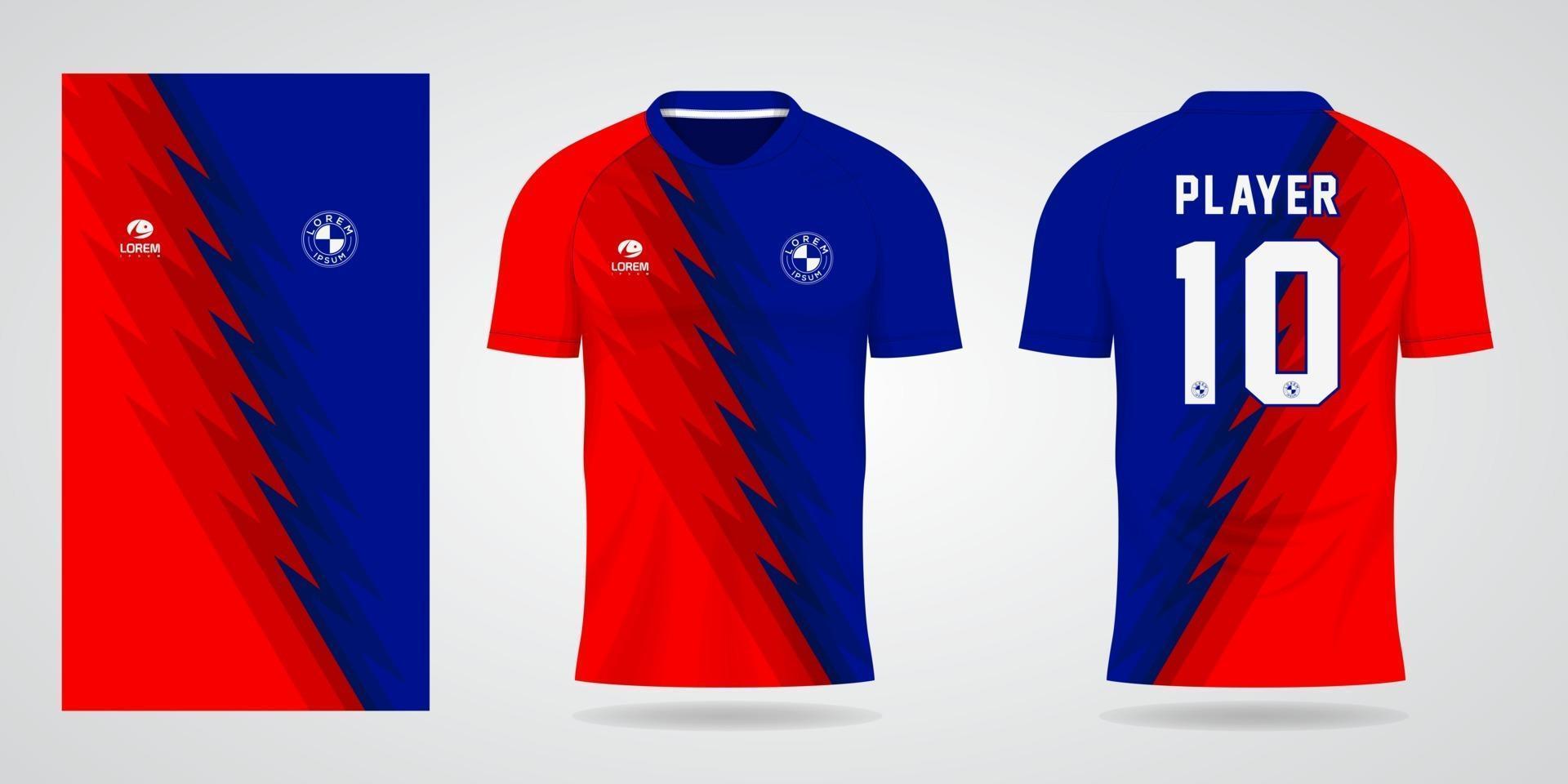 modèle de maillot de sport pour les uniformes d'équipe et la conception de t-shirt de football vecteur