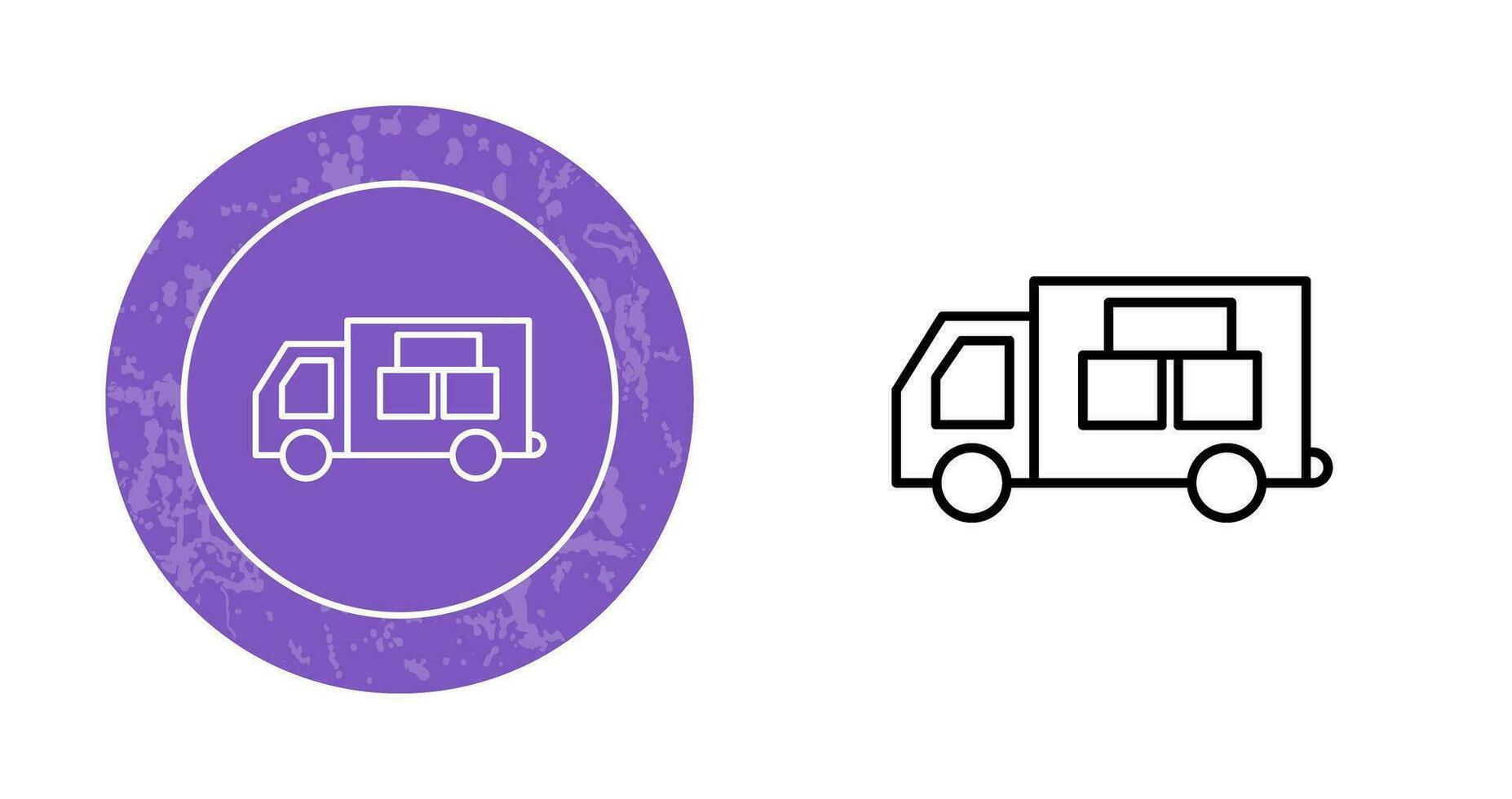 icône de vecteur de voiture logistique