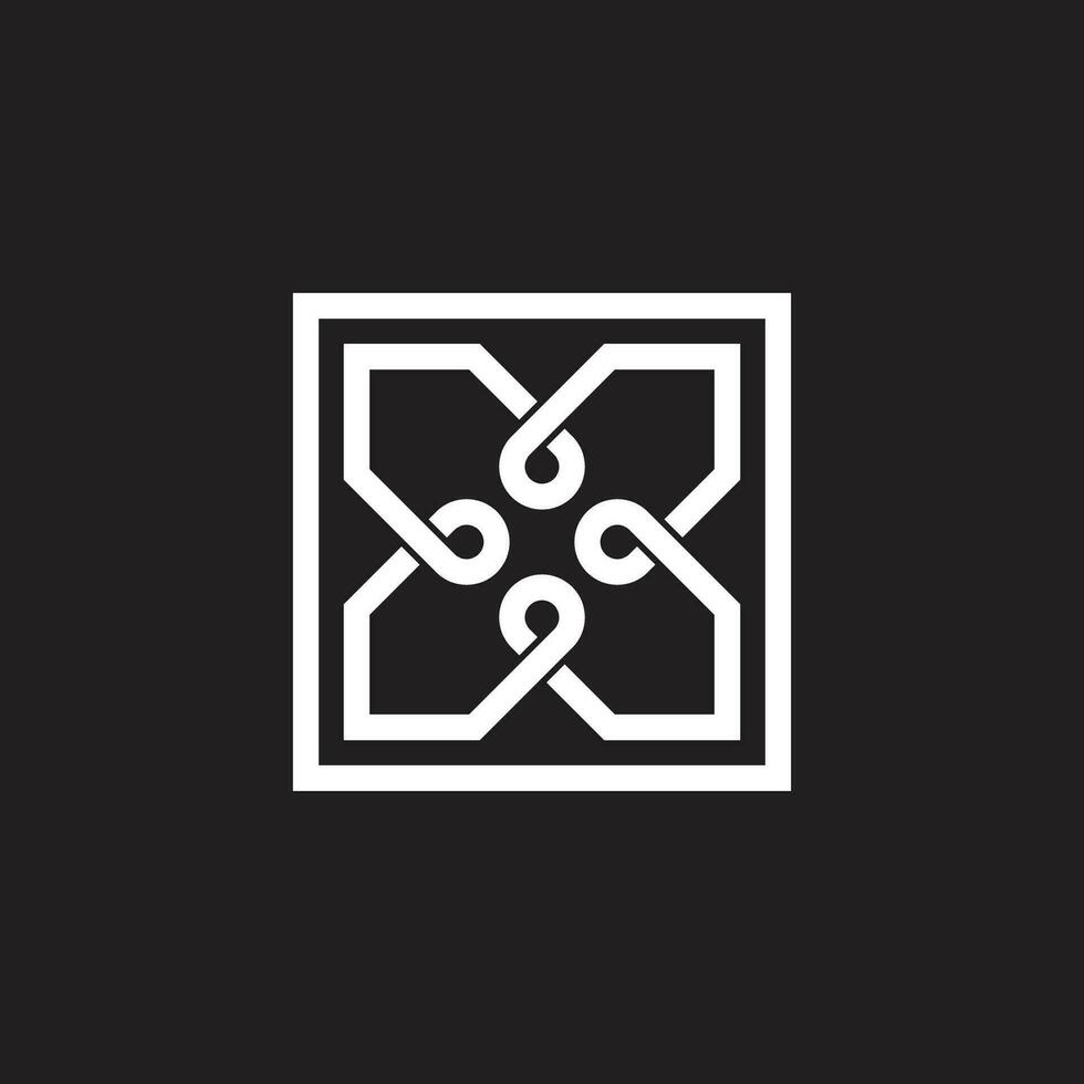 infini chevauchement ligne fils conception symbole logo vecteur