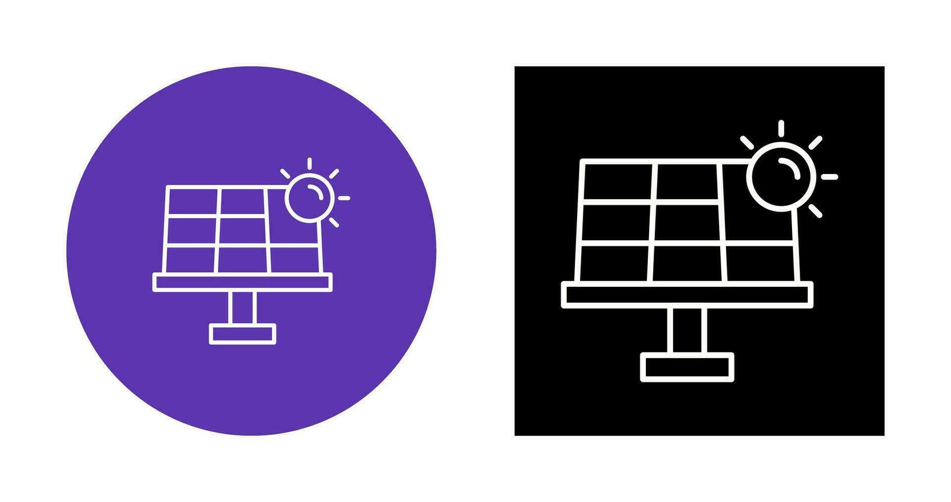 icône de vecteur d'énergie solaire