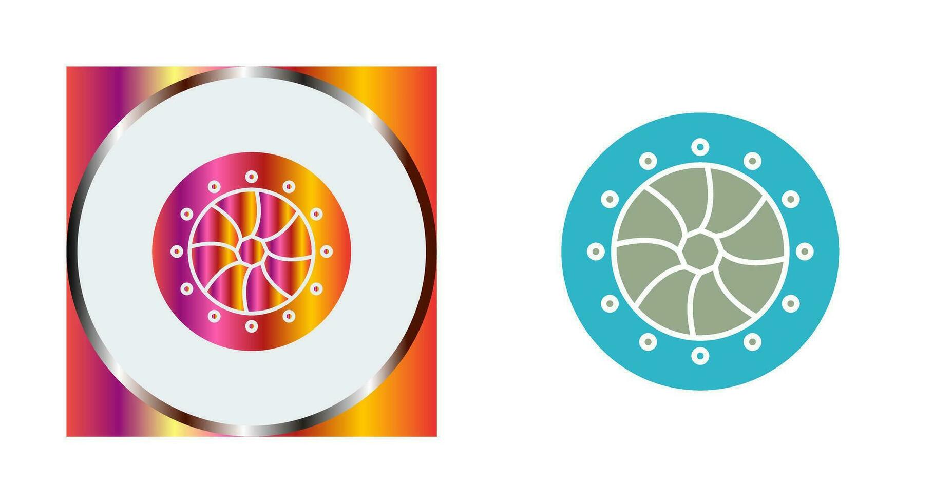 icône de vecteur de diaphragme optique unique