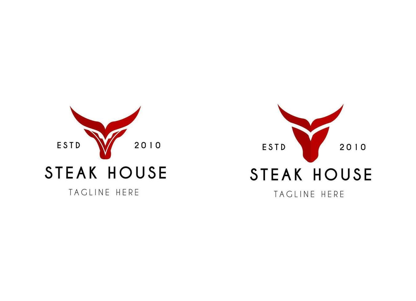 prime steak maison restaurant logo conception vecteur