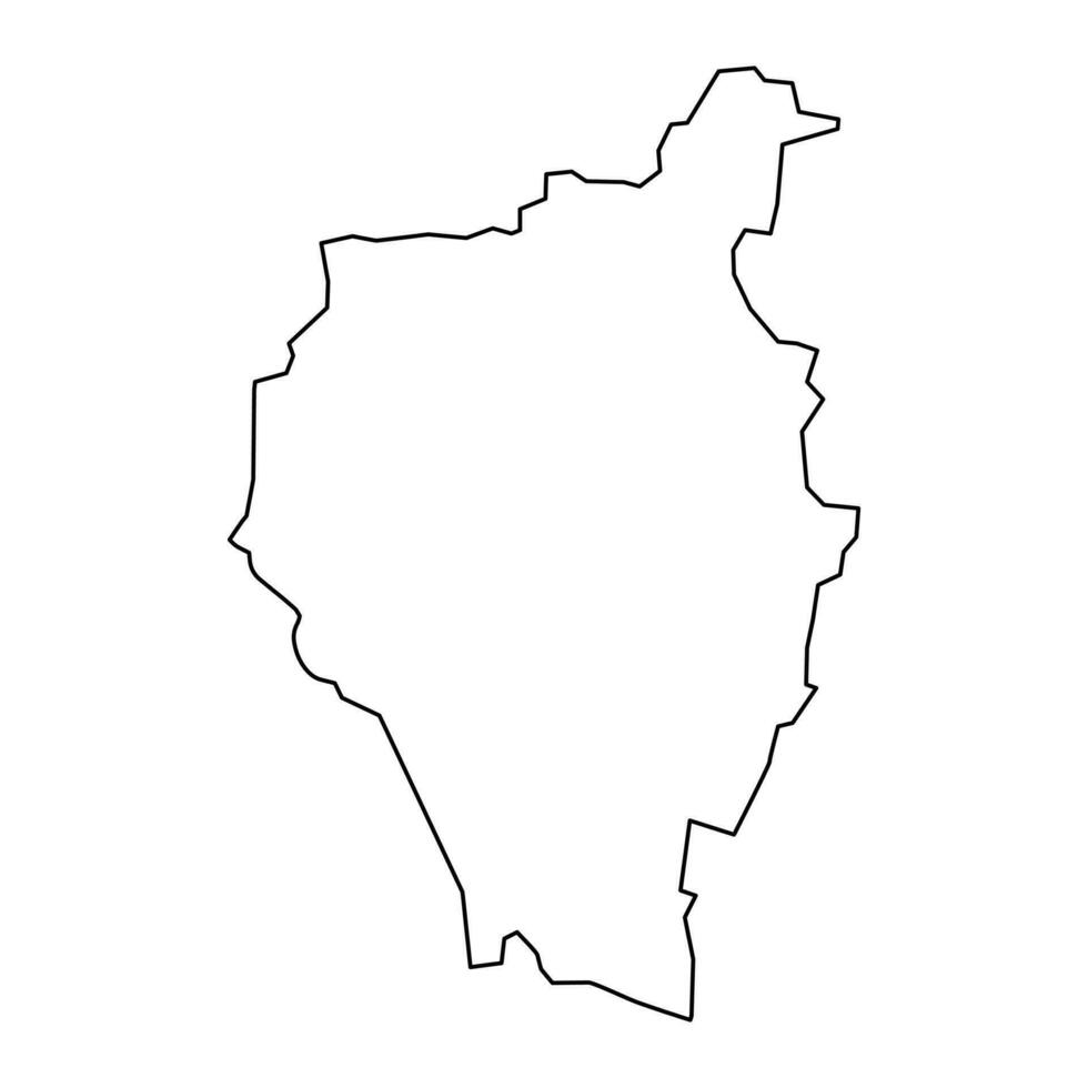 kangourou district carte, administratif division de Azerbaïdjan. vecteur