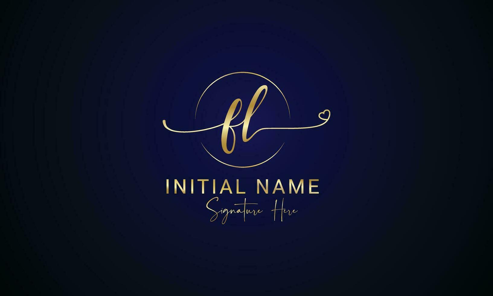 initiale fl, Si, F et l lettre luxe-premium logo vecteur