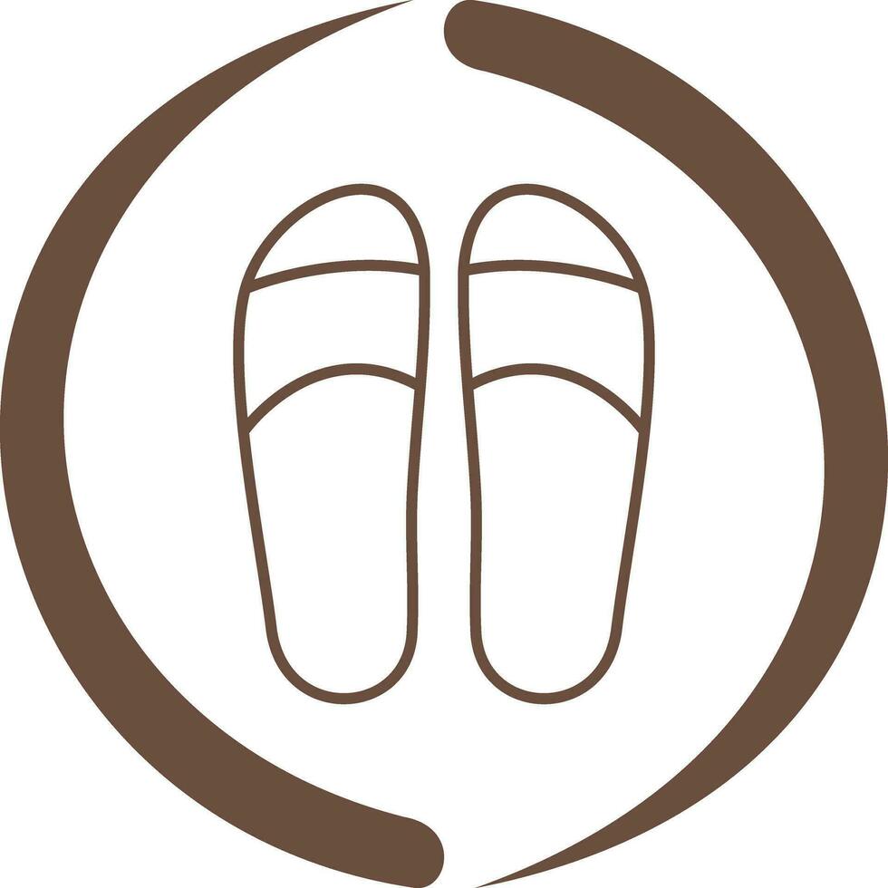 icône de vecteur de pantoufles