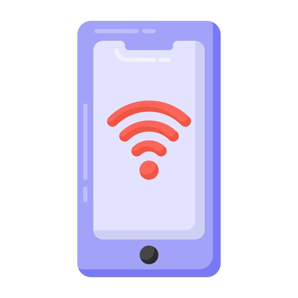 wifi mobile et internet vecteur