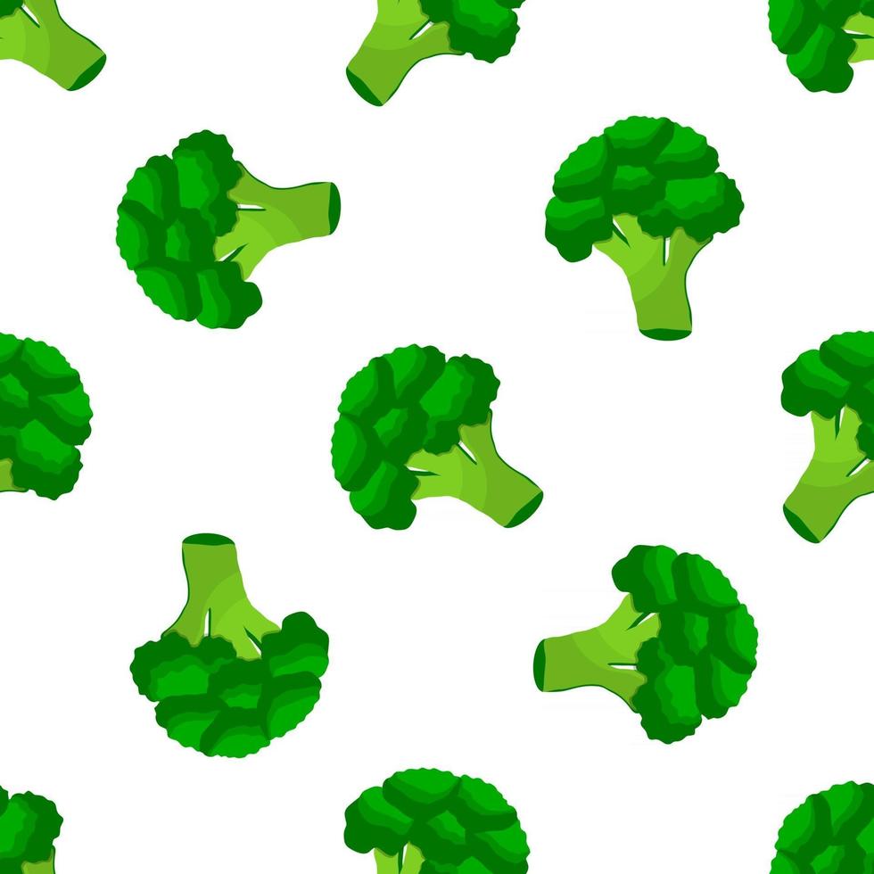 illustration sur le thème du brocoli herbe motif lumineux vecteur