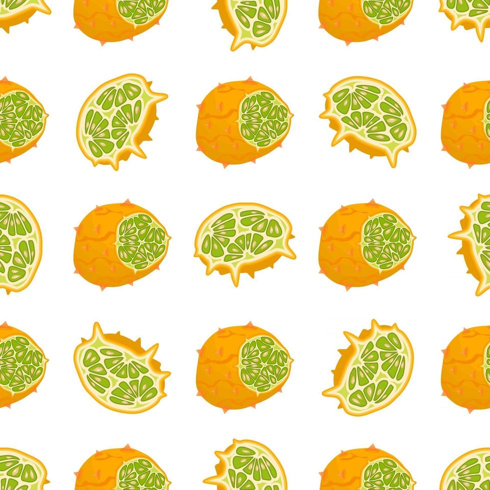 illustration sur le thème grand kiwano transparent coloré vecteur