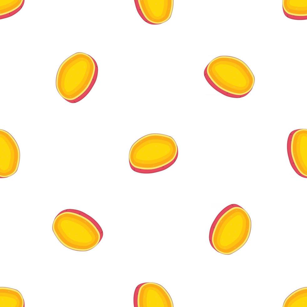 illustration sur le thème de la patate douce motif lumineux vecteur