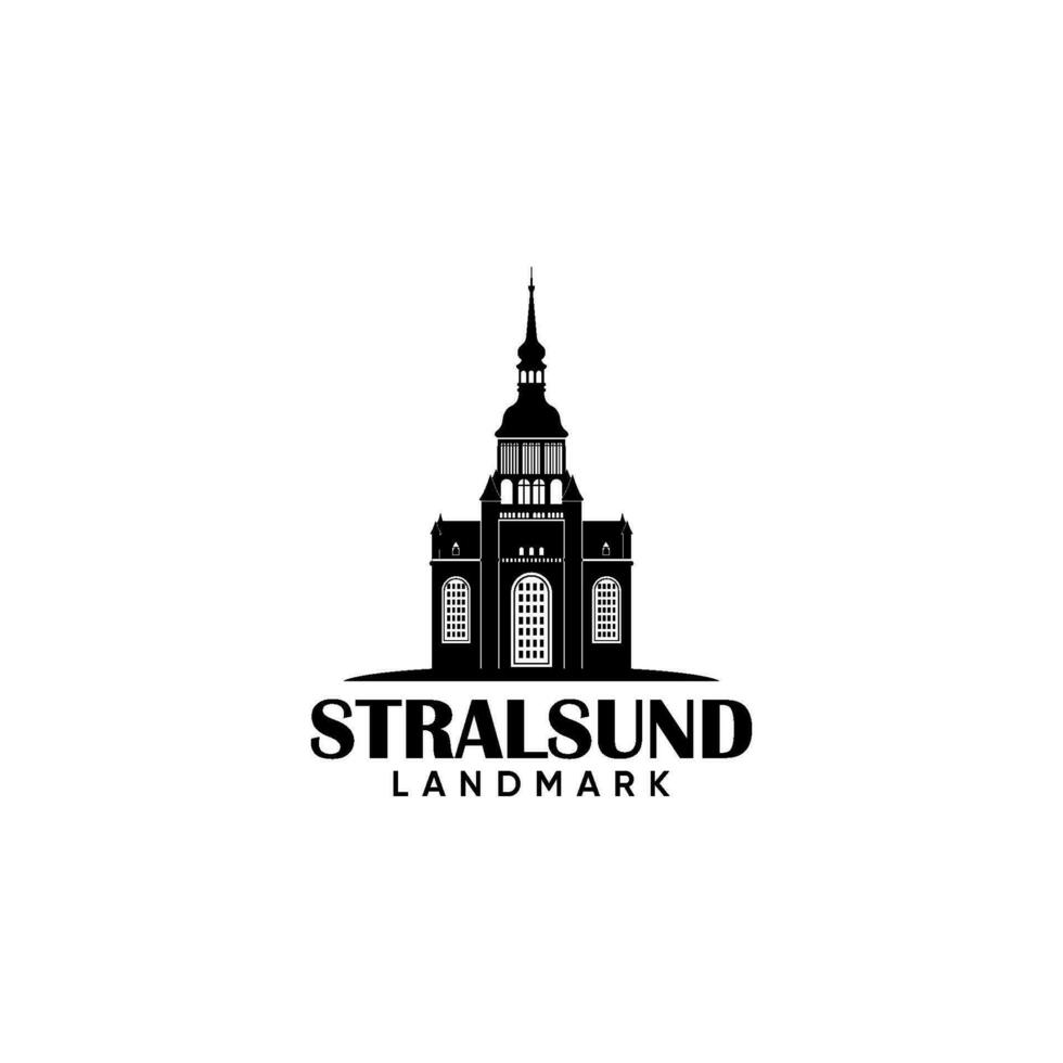 stralsund point de repère vecteur logo