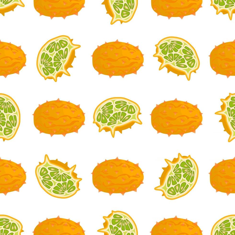 illustration sur le thème grand kiwano transparent coloré vecteur