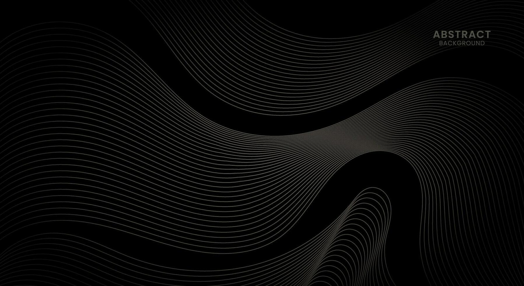 noir ondulé lignes texture Contexte vecteur