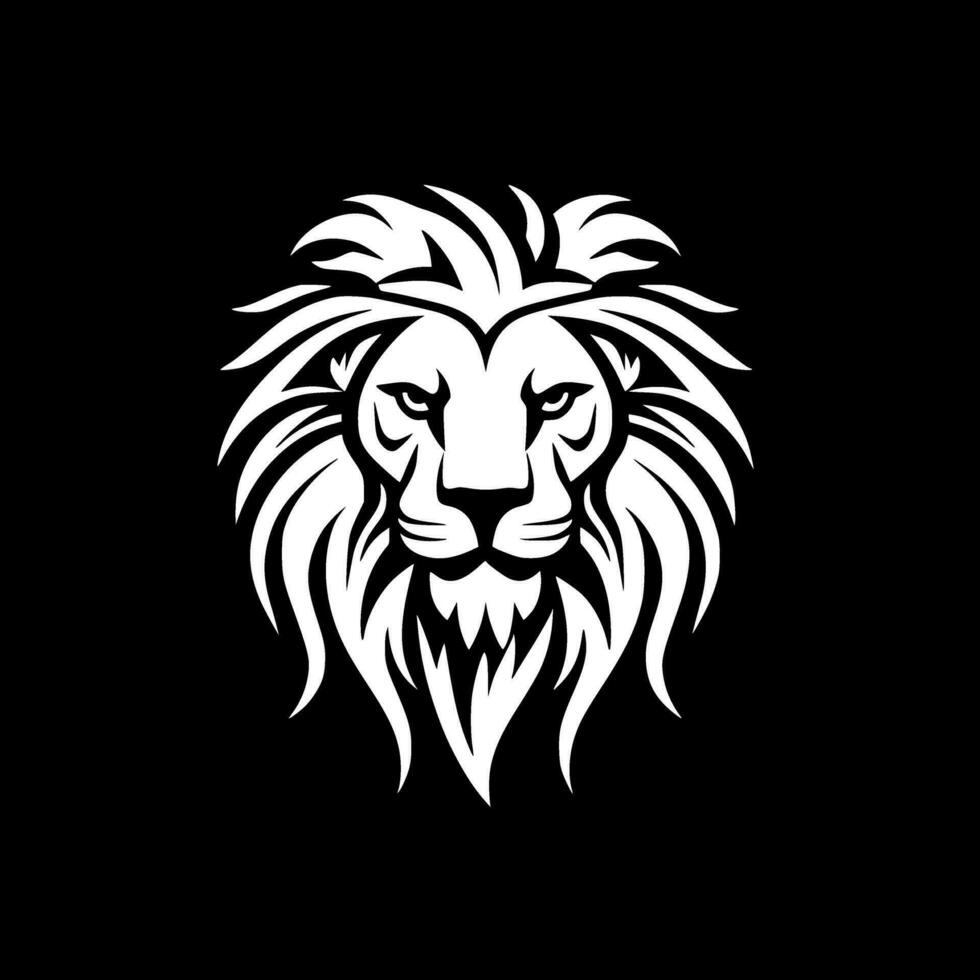 Lion - minimaliste et plat logo - vecteur illustration