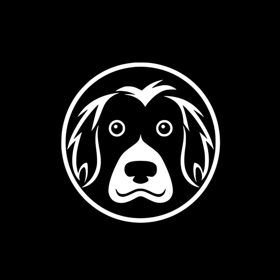 chien - minimaliste et plat logo - vecteur illustration