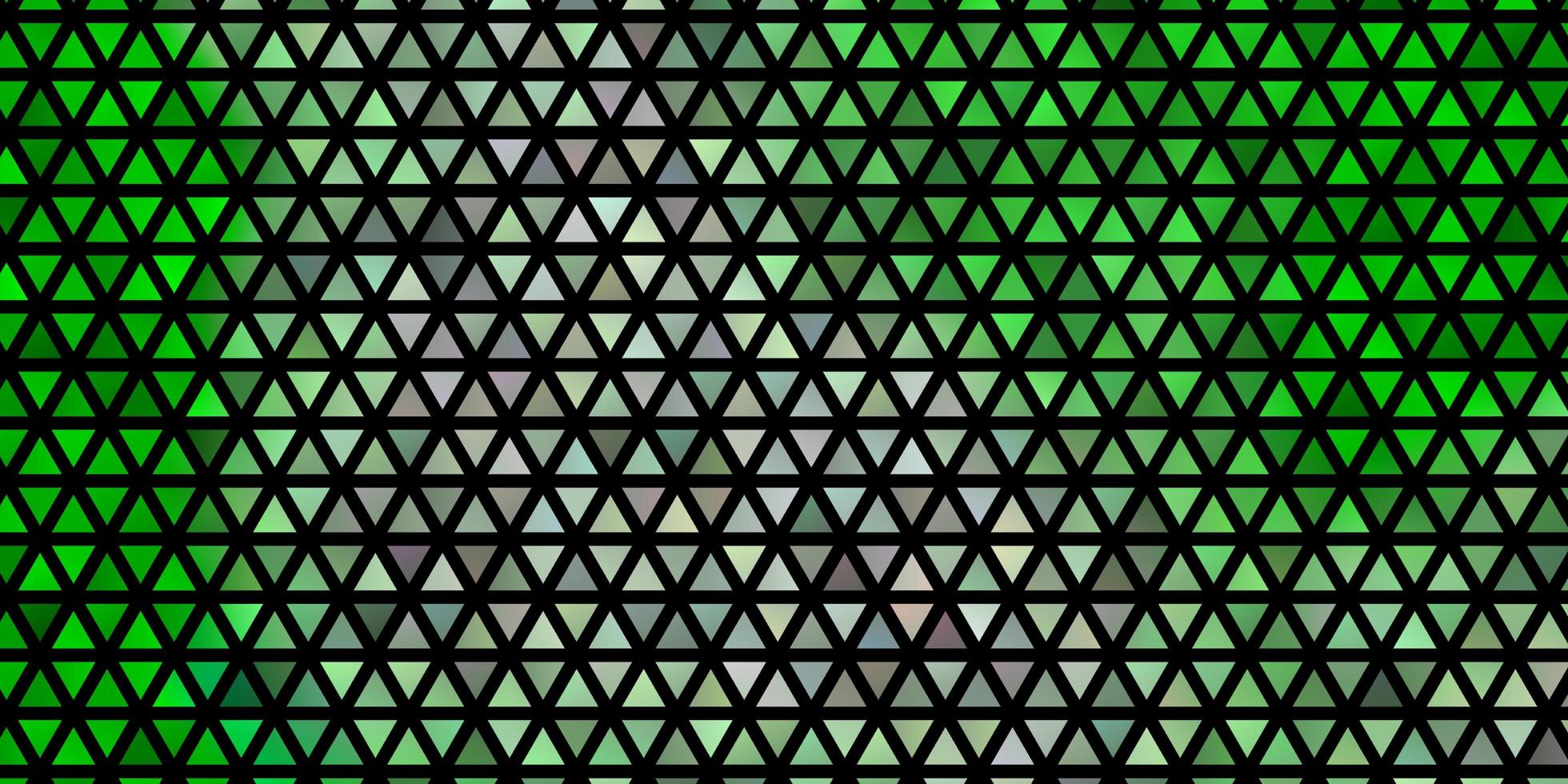 disposition de vecteur vert clair avec des lignes, des triangles.