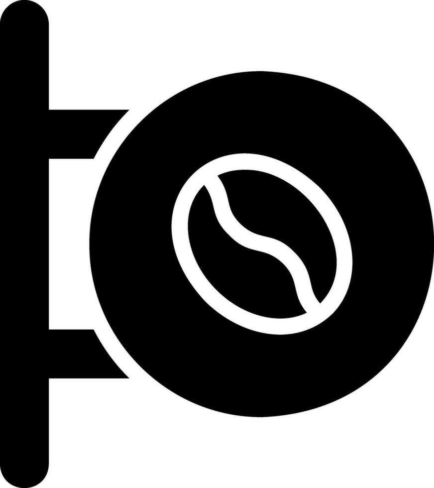icône de glyphe de panneau vecteur