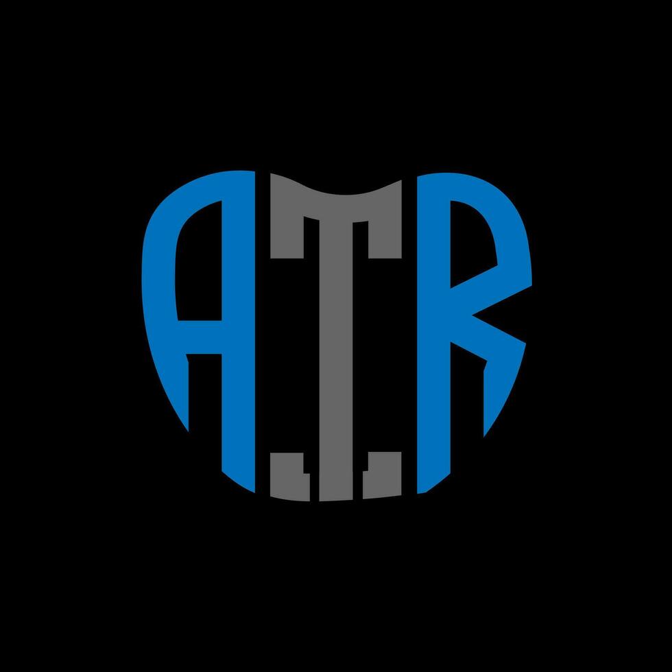 atr lettre logo Créatif conception. atr unique conception. vecteur