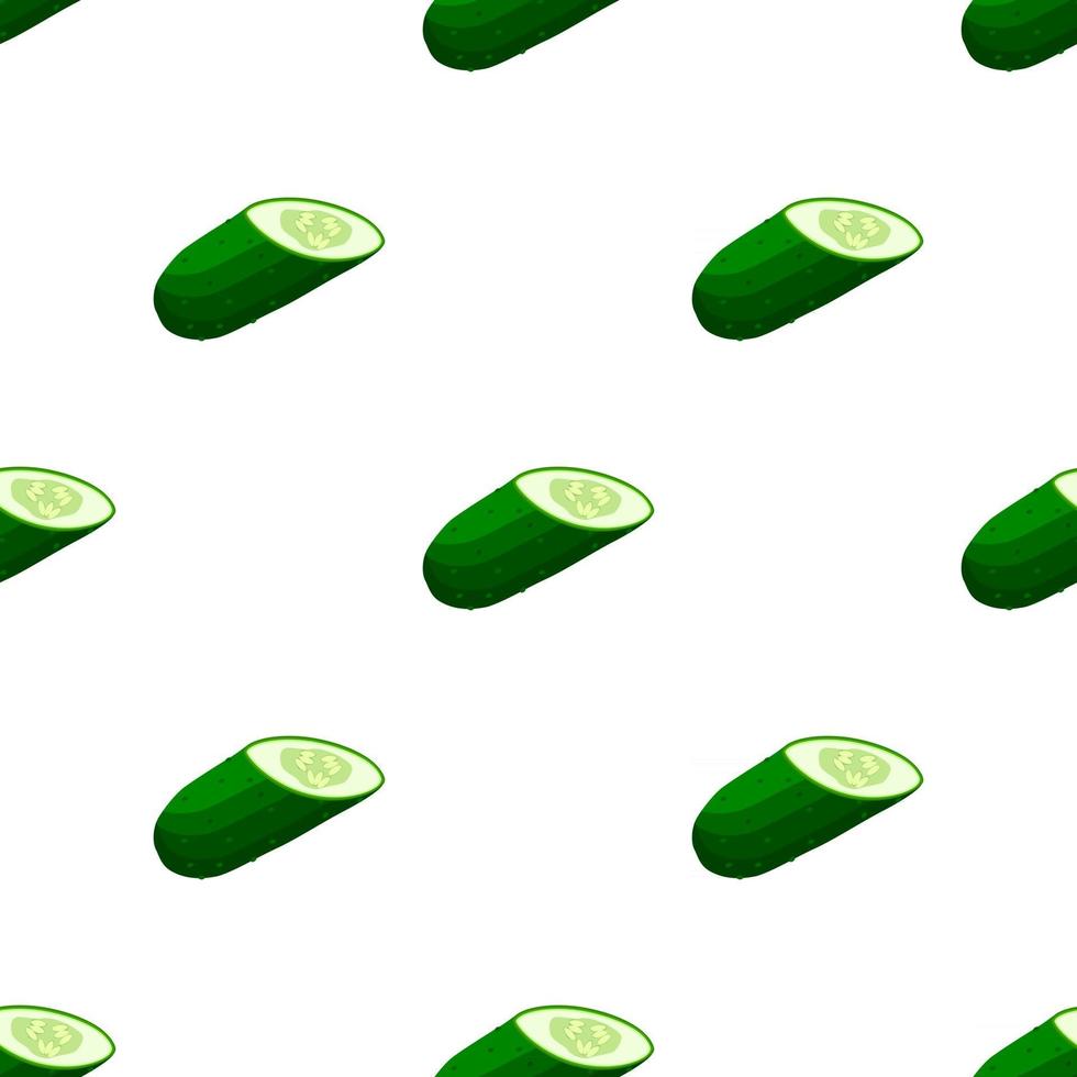 illustration sur le thème du concombre vert motif lumineux vecteur
