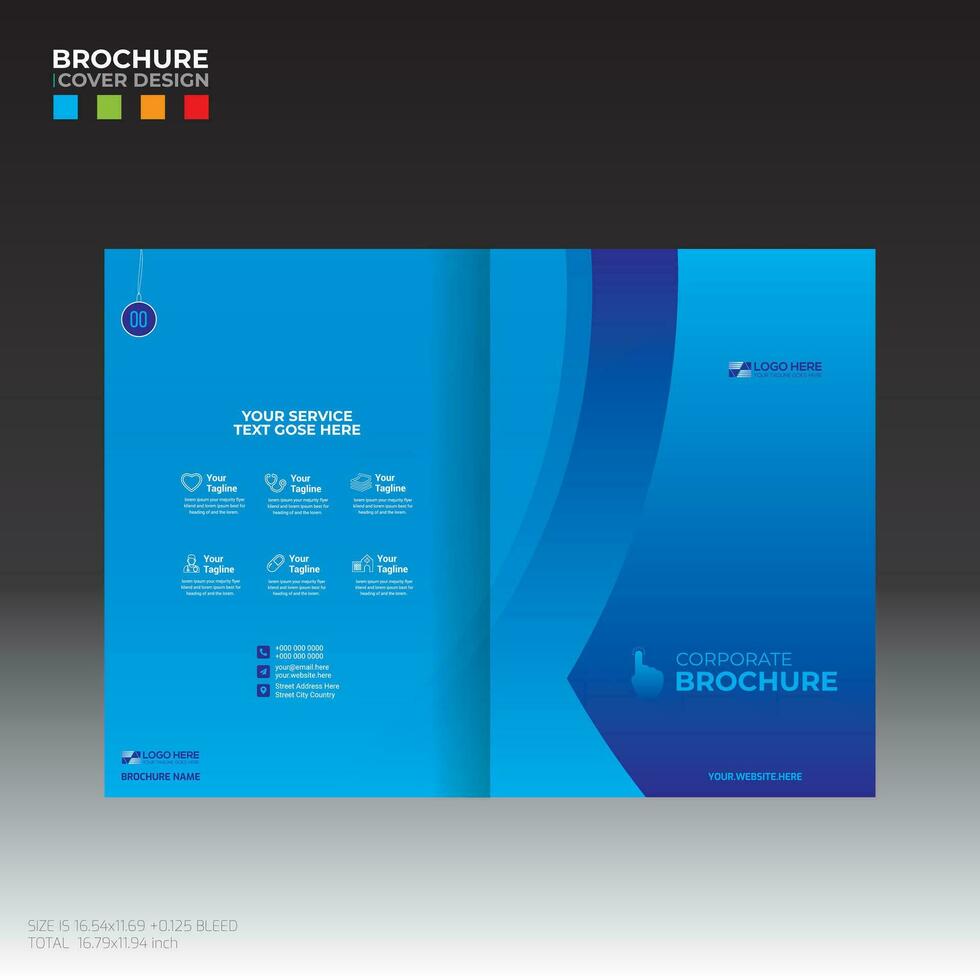 brochure couverture pour tout utilisation vecteur