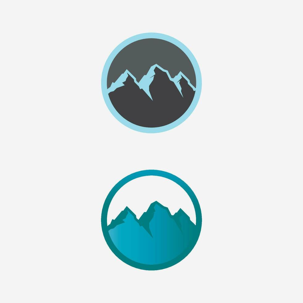 logo d & # 39; icône de montagne vecteur