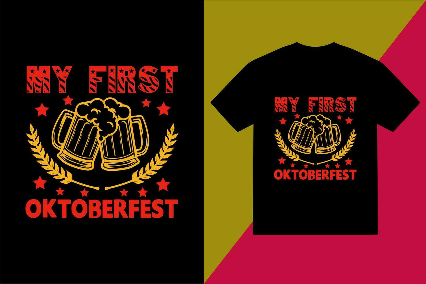 mon premier oktoberfest t chemise conception oktoberfest T-shirt conception vecteur