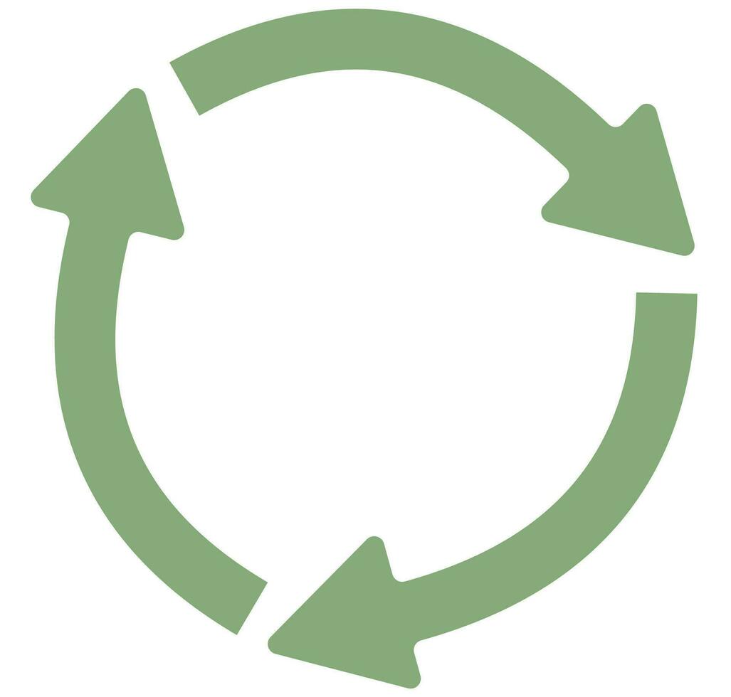 recycler icône symbole vecteur. vecteur