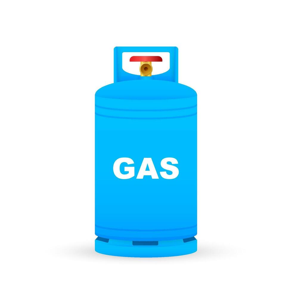 gaz cylindre vecteur réservoir. lpg propane bouteille icône récipient. oxygène gaz. vecteur Stock illustration.