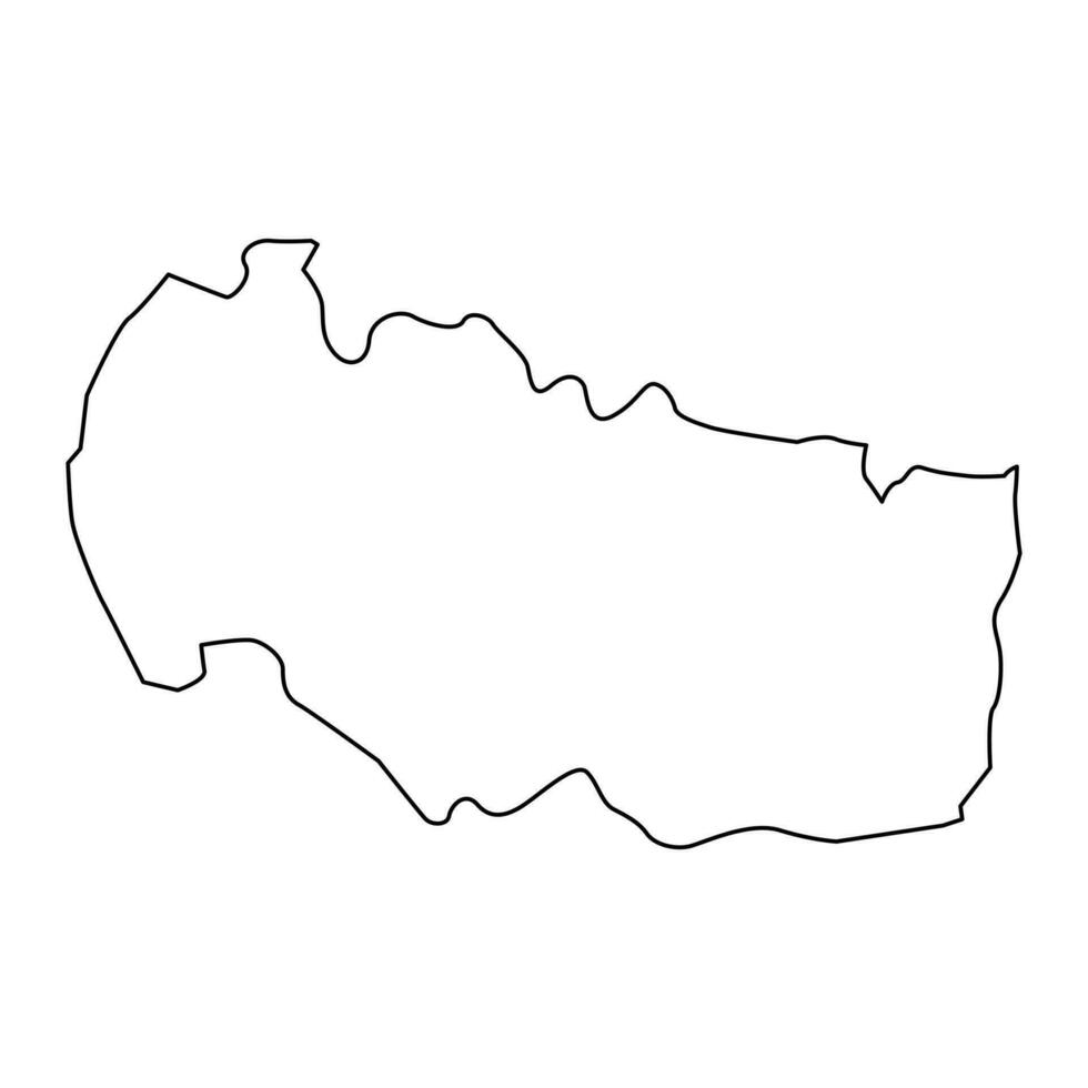 ujar district carte, administratif division de Azerbaïdjan. vecteur