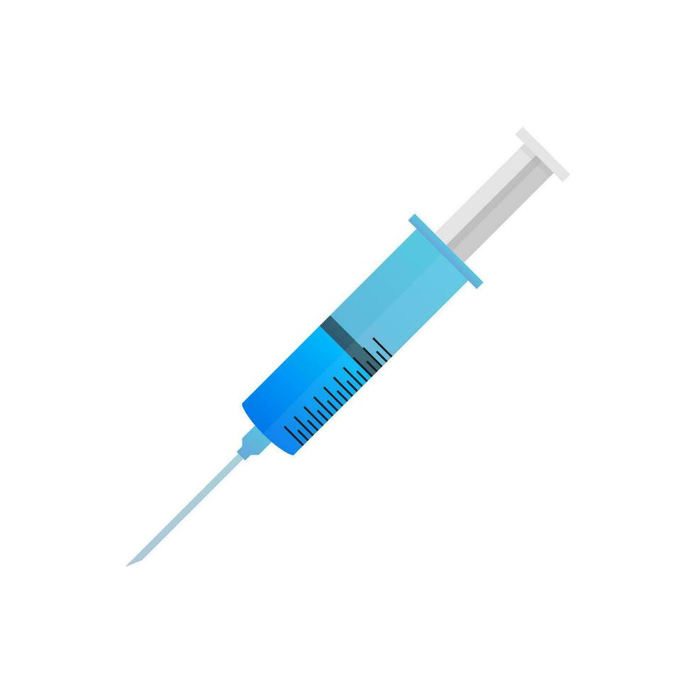 médical seringue icône. le injection seringue. vecteur Stock illustration