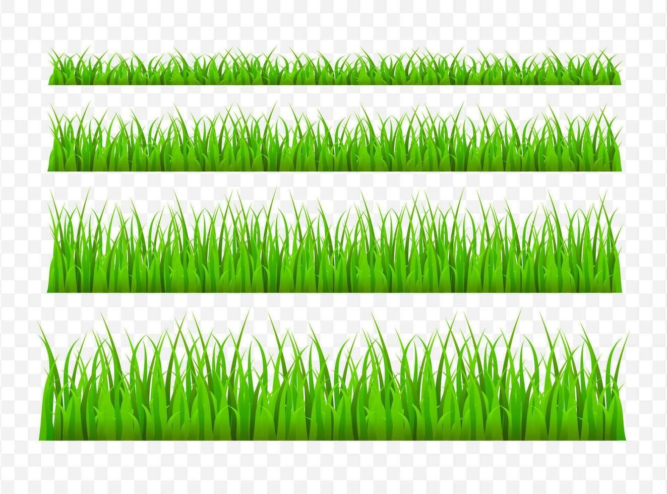 vert herbe Prairie frontière vecteur modèle. herbe Contexte vecteur illustration.