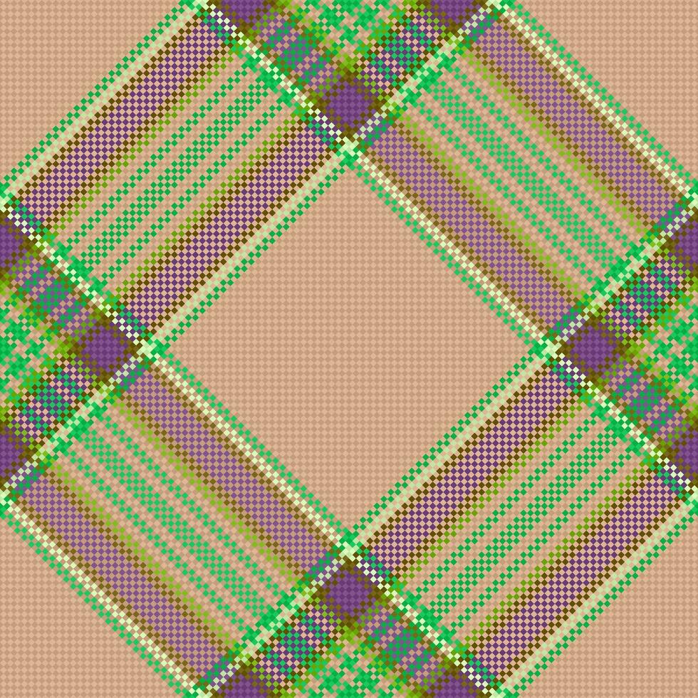 tartan modèle textile de en tissu sans couture texture avec une plaid vecteur Contexte vérifier.