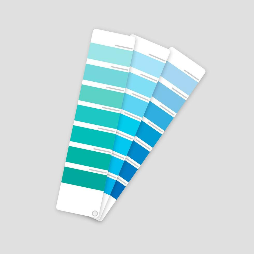 Couleur palette guider sur gris Contexte. vecteur Stock illustration