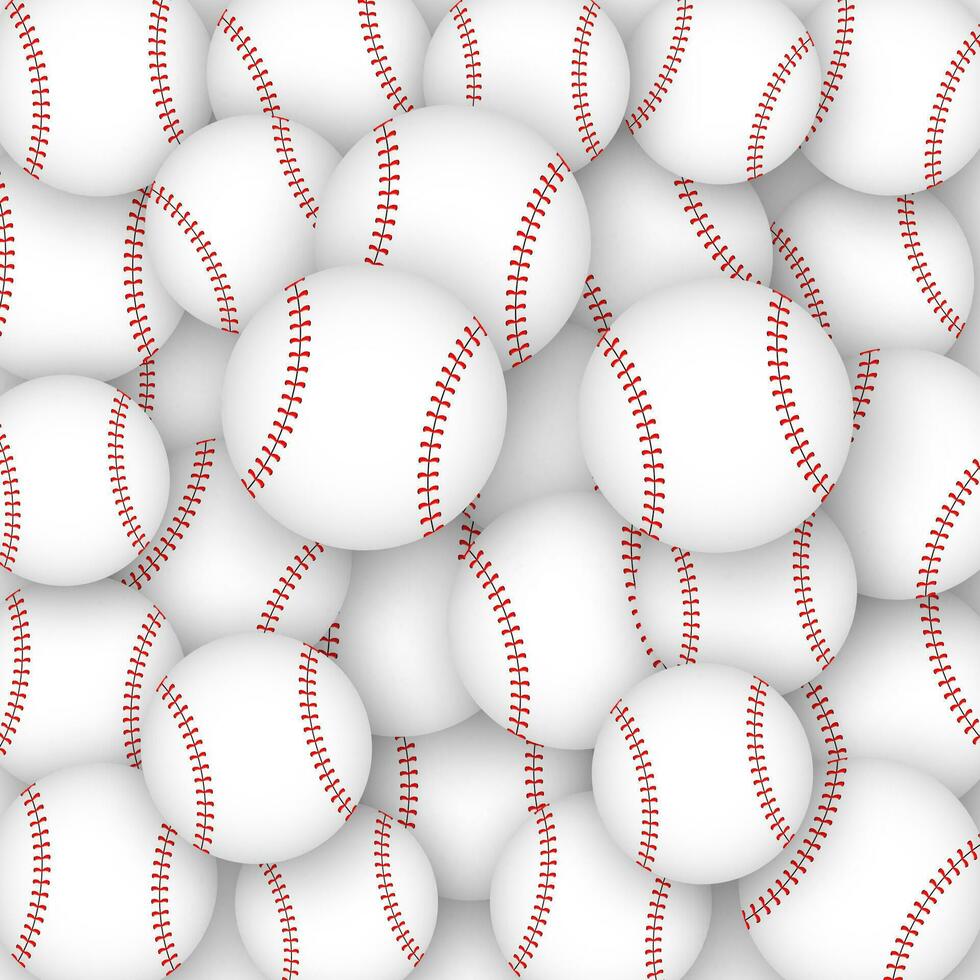 lisse style base-ball Balle icône sur blanc Contexte. autocollant modèle vecteur